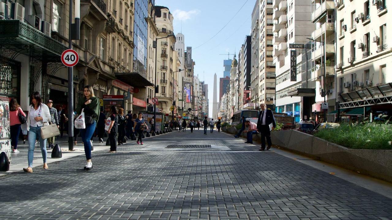 Estilo Y Comodidad En Av Corrientes, Departamento Con Estacionamiento Para Autos Buenos Aires Kültér fotó